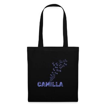 Segeln Camilla - Stoffbeutel - Schwarz - Vorne
