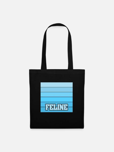 Frauenname Feline - Stoffbeutel - Schwarz