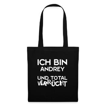 Andrey as a first name - Tote Bag - black - Front