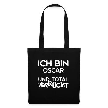 First name Oscar - Tote Bag - black - Front