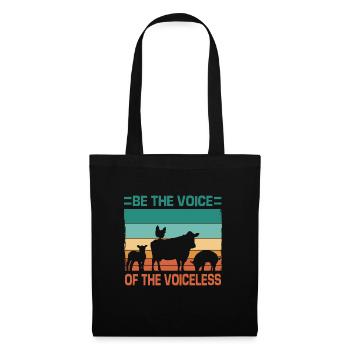 Vegetarian Animal Welfare Frutarian Vegan Animal Lover - Tote Bag - black - Front