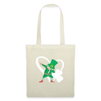 Dabbing St. Patty Cloverleaf Chapeau Coeur - Sac en tissu - nature - Devant