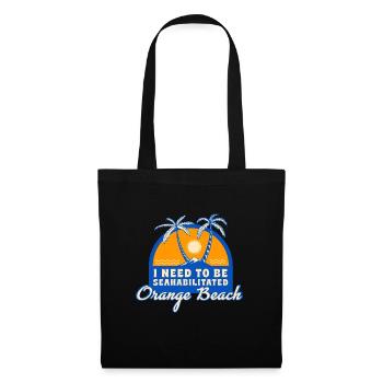 J’ai besoin d’être séahabilité Orange Beach été - Sac en tissu - noir - Devant
