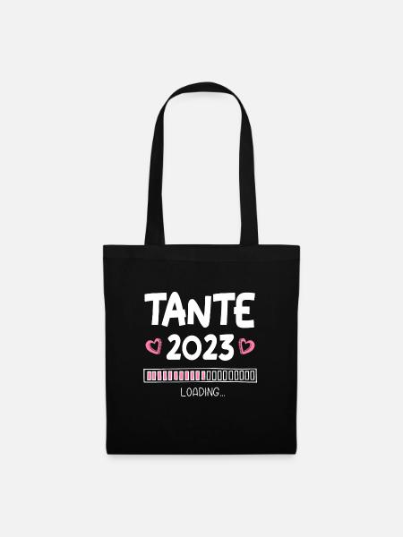 Tante 2023 Loading - Stoffbeutel - Schwarz