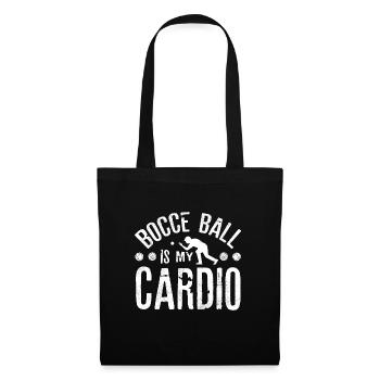 Bocce Ball Player Boules Bocce Ball Is My Cardio - Stoffbeutel - Schwarz - Vorne