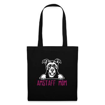 American Staffordshire Bull Terrier Staffy Dog - Sac en tissu - noir - Devant