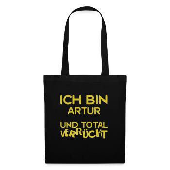 Geschenk für Artur - Stoffbeutel - Schwarz - Vorne