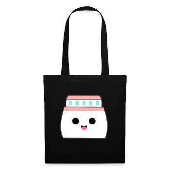Croisière en bateau de croisière Kawaii - Sac en tissu - noir - Devant