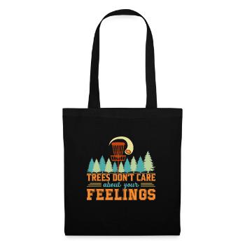 Trees Don't Care Disc Golf Disc Golfer Sport - Tote Bag - black - Front