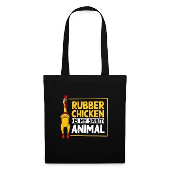 Rubber Chicken Costume Toy Rubber Chicken - Tote Bag - black - Front