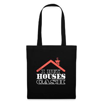 J’achète des maisons au comptant Investisseur immobilier - Sac en tissu - noir - Devant