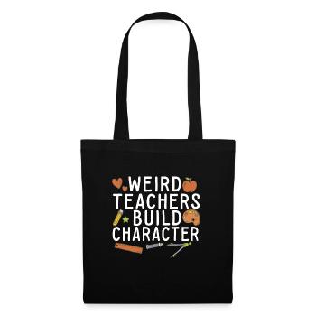Weird Teachers Build Character Groovy School - Tote Bag - black - Front