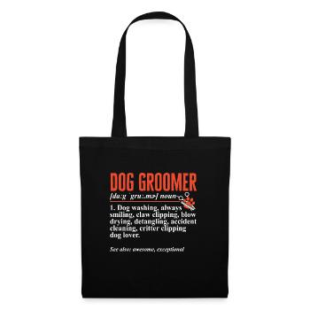 Salon de coiffure pour chiens - Sac en tissu - noir - Devant