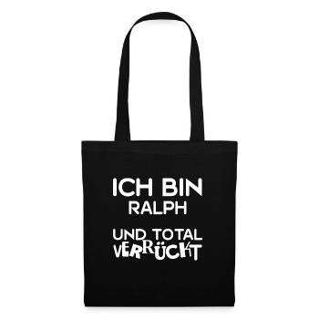 Vorname Ralph - Stoffbeutel - Schwarz - Vorne