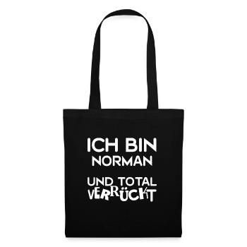 First name Norman - Tote Bag - black - Front