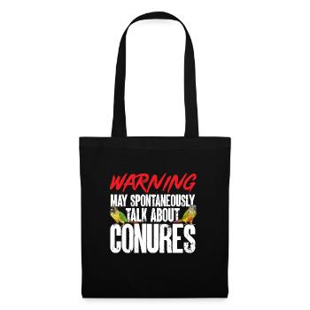 Molina Parakeet Parrot Bird Parakeet - Tote Bag - black - Front
