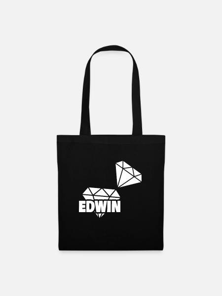 Edwin - Stoffbeutel - Schwarz