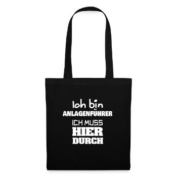 Cadeau pour l’opérateur d’usine - Sac en tissu - noir - Devant