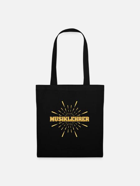 Musiklehrer - Stoffbeutel - Schwarz