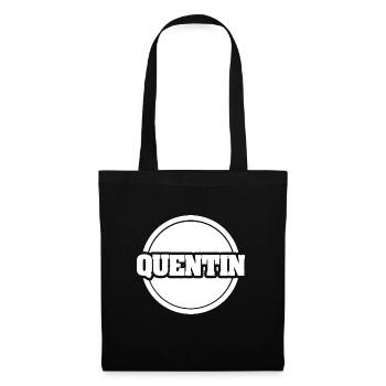 Geschenk für Quentin - Stoffbeutel - Schwarz - Vorne