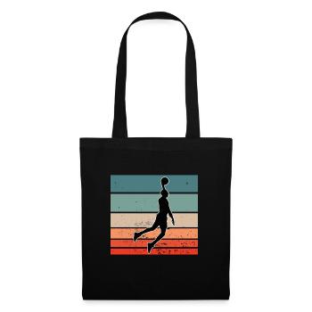 Vintage Basketball Sport Motif Retro Basketball - Tote Bag - black - Front