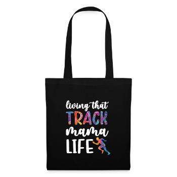 Fière athlétisme Maman De Mère Athlète Mère - Sac en tissu - noir - Devant