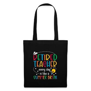 Enseignant à la retraite Enseignant à la retraite Enseignant à la retraite - Sac en tissu - noir - Devant