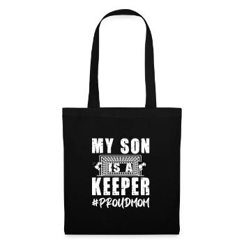 Gardien de but de soccer Mère Gardien de but de soccer Mama Gardien de but - Sac en tissu - noir - Devant