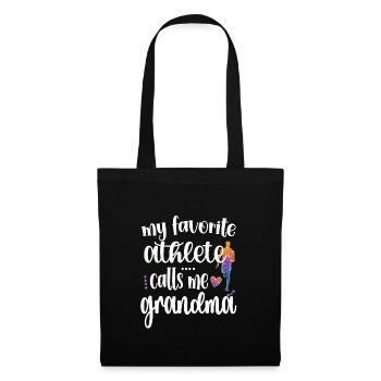 Fière athlétisme grand-mère Athlète d’athlétisme grand-mère - Sac en tissu - noir - Devant