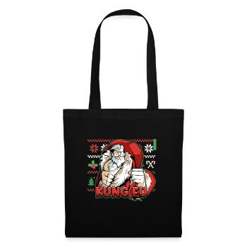 Kung Fu Santa Ugly Cristmas Design for a Martial - Stoffbeutel - Schwarz - Vorne