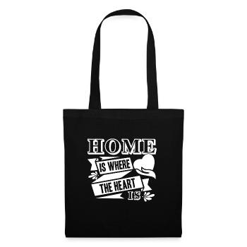 Home Is Where The Heart Is - Tote Bag - black - Front