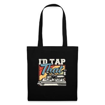 Ham Radio Operator Retro Signal Vintage I'd Tap Th - Tote Bag - black - Front