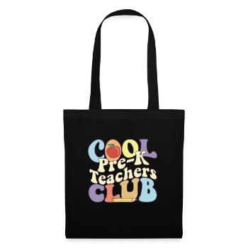 Cool Pre K Teachers Club Enseignant préscolaire - Sac en tissu - noir - Devant