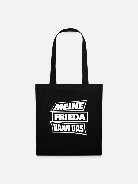 Geschenk für Frieda - Stoffbeutel - Schwarz