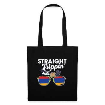 Straight Trippin' ' Arménie Vacances Tour Voyage - Sac en tissu - noir - Devant