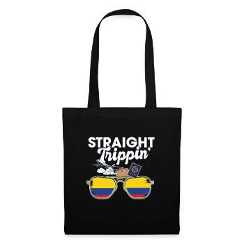 Straight Trippin' ' Colombia Vacation Tour Voyage - Sac en tissu - noir - Devant