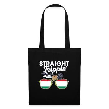 Straight Trippin' Hungary Vacation Tour Voyage - Sac en tissu - noir - Devant