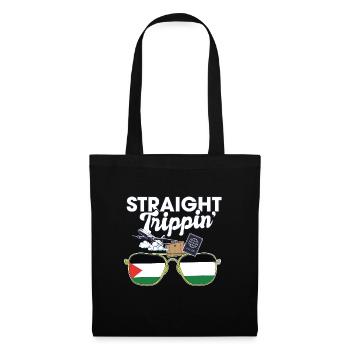 Straight Trippin' Palestine Vacances Tour Voyage - Sac en tissu - noir - Devant