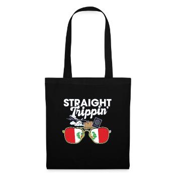 Straight Trippin' Pérou Vacances Voyage Voyage - Sac en tissu - noir - Devant