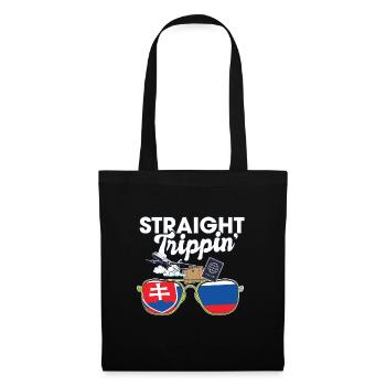 Straight Trippin' Slovakia Vacances Voyage - Sac en tissu - noir - Devant