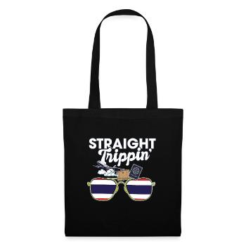 Straight Trippin' Thaïlande Voyage de vacances - Sac en tissu - noir - Devant