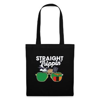 Straight Trippin' Zambia Vacation Tour Travel - Stoffbeutel - Schwarz - Vorne