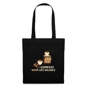 Espresso Life Balance Coffee Espresso Machine - Tote Bag - black - Front