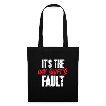 Infirmière de nuit - Sac en tissu - noir - Devant