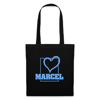 Marcel en tant que Bachelor - Sac en tissu - noir - Devant