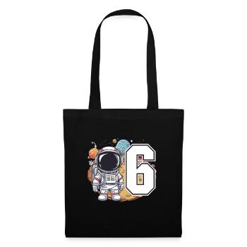 6th Birthday Astronaut Space Adventure for Boys - Tote Bag - black - Front