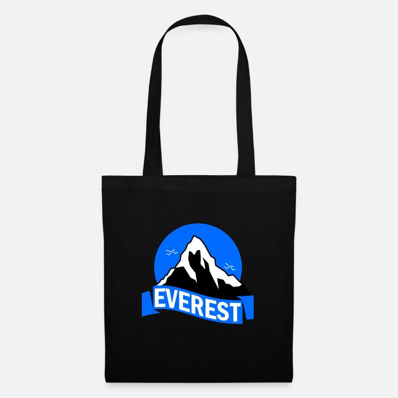Mount Everest - Stoffbeutel - Schwarz
