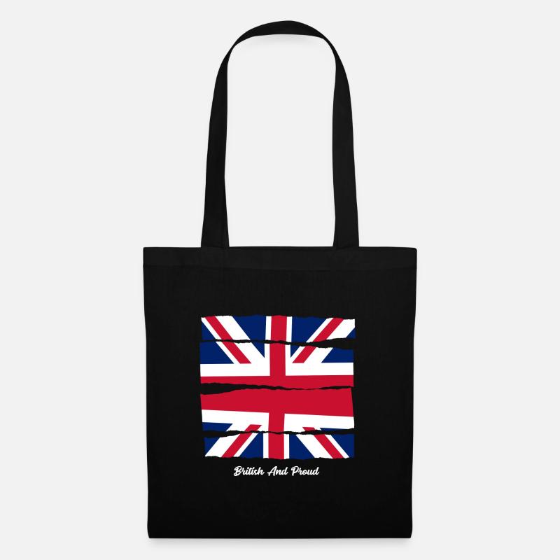Britisch und Stolz - Stoffbeutel - Schwarz
