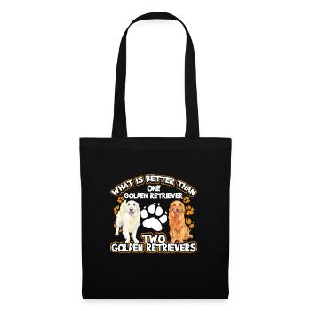 What is better than one Golden Retriever - Tote Bag - black - Front
