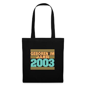 im 2003 - Stoffbeutel - Schwarz - Vorne